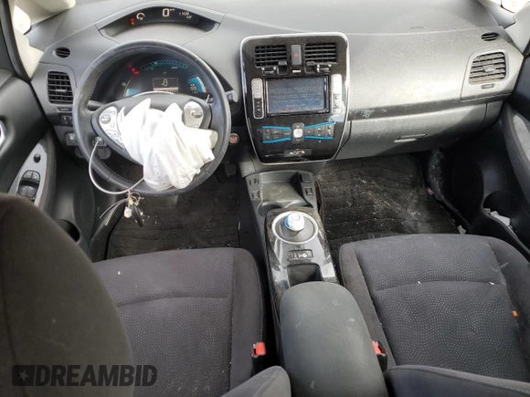 2016 Nissan LEAF S with VIN 1N4BZ0CP5GC307802, listed as a Copart auction lot 43436535 with 50,359 mi miles and Salvage Title. Bid and sale history available at DreamBid. Image 8.