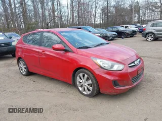 2012 Hyundai Accent SE with VIN KMHCU5AE8CU037718, listed as a IAAI auction lot 41845159 with 167,444 mi miles. Bid and sale history available at carsss.com. Image 1.