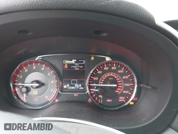 2017 Subaru WRX с VIN JF1VA1B66H9827427, выставлен на аукционе IAAI как лот 42277995 с пробегом 123 617 миль миль и . История ставок и продаж доступна на DreamBid. Изображение 7.