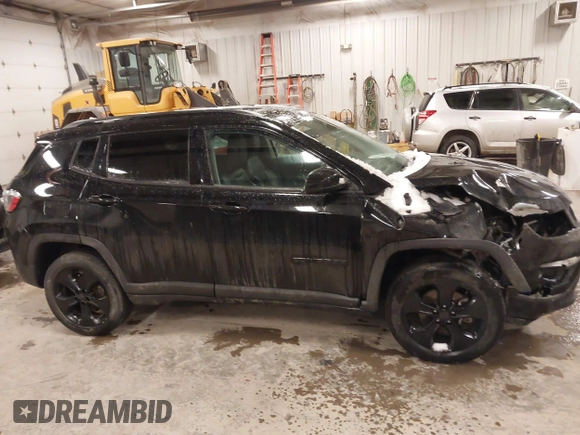 2019 Jeep Compass Latitude with VIN 3C4NJDBB0KT838995, listed as a IAAI auction lot 41278070 with 55,850 mi miles. Bid and sale history available at carsss.com. Image 13.