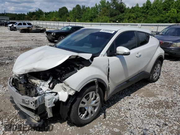 2021 Toyota C-HR LE with VIN NMTKHMBX1MR134388, listed as a Copart auction lot 54989894 with 74,971 mi miles and Salvage Title. Bid and sale history available at carsss.com. Image 1.