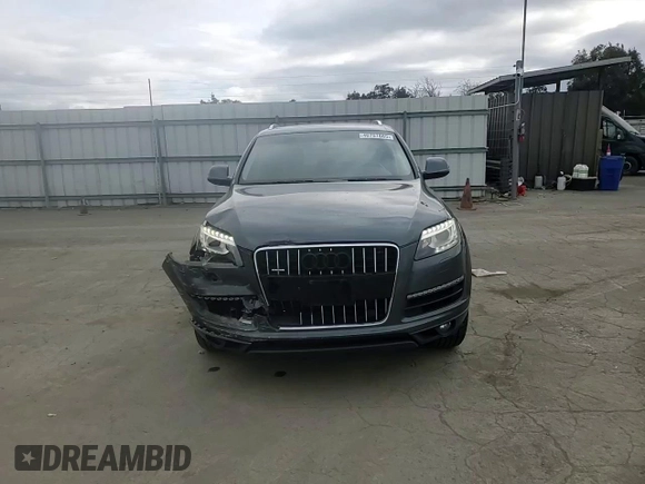 2012 Audi Q7 Premium Plus with VIN WA1LGAFE7CD007696, listed as a Copart auction lot 46757885 with 96,574 mi miles and Salvage title. Bid and sale history available at DreamBid. Image 10.