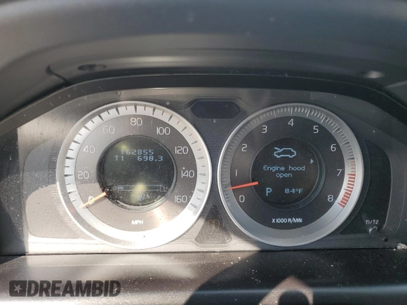 2013 Volvo XC60 T6 with VIN YV4902DZ1D2407280, listed as a Copart auction lot 50315555 with 162,855 mi miles and Salvage Title. Bid and sale history available at carsss.com. Image 9.