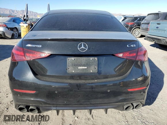 2023 Mercedes-Benz C 43 AMG with VIN W1KAF8HB9PR099209, listed as a Copart auction lot 79760674 with Not Provided miles and Salvage Title. Bid and sale history available at DreamBid. Image 6.