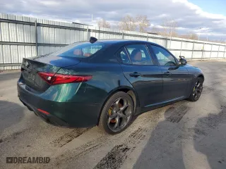 2021 Alfa Romeo Giulia Ti with VIN ZARFANBN7M7645731, listed as a Copart auction lot 87055044 with 122,395 mi miles and Salvage Title. Bid and sale history available at carsss.com. Image 3.