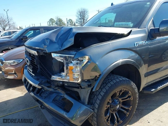 2018 Ford F-150 XL with VIN 1FTEW1EG6JFE55921, listed as a IAAI auction lot 41650184 with 95,712 mi miles. Bid and sale history available at carsss.com. Image 17.