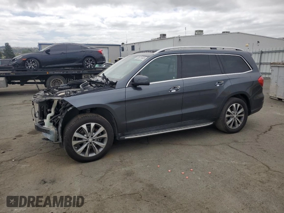 2014 Mercedes-Benz GL 450 with VIN 4JGDF7CE2EA306095, listed as a Copart auction lot 53531685 with 79,586 mi miles and Salvage title. Bid and sale history available at DreamBid. Image 1.