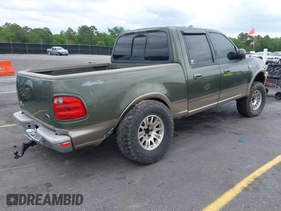 2002 Ford F-150 XLT with VIN 1FTRW08L42KE05595, listed as a IAAI auction lot 42108052 with 1 mi miles. Bid and sale history available at carsss.com. Image 4.