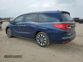 2023 Honda Odyssey EX-L с VIN 5FNRL6H64PB079338, выставлен на аукционе Copart как лот 57666505 с пробегом 39 807 миль миль и Списание • Salvage title. История ставок и продаж доступна на DreamBid. Изображение 2.