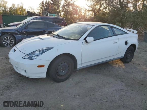 2002 Toyota Celica GT with VIN JTDDR32T120136902, listed as a Copart auction lot 78049974 with 206,849 mi miles and Clean Title. Bid and sale history available at carsss.com. Image 1.