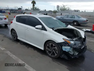 2016 Scion iM with VIN JTNKARJE3GJ518480, listed as a IAAI auction lot 41469195 with 73,451 mi miles. Bid and sale history available at carsss.com. Image 1.