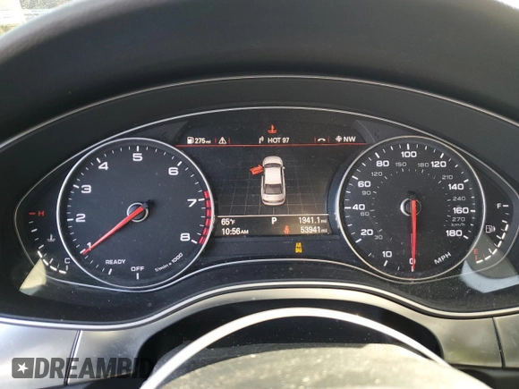 2018 Audi A6 Premium Plus with VIN WAUG8AFCXJN037377, listed as a Copart auction lot 39979813 with 53,941 mi miles. Bid and sale history available at carsss.com. Image 9.