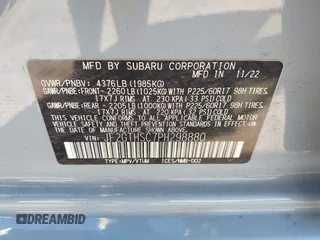 2023 Subaru Crosstrek Special Sports with VIN JF2GTHSC7PH298880, listed as a IAAI auction lot 42452274 with 30,220 mi miles and . Bid and sale history available at DreamBid. Image 9.