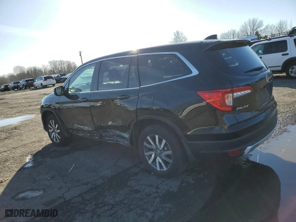 2019 Honda Pilot EX-L with VIN 5FNYF6H5XKB018806, listed as a Copart auction lot 46866285 with 74,625 mi miles and Salvage Title. Bid and sale history available at carsss.com. Image 2.