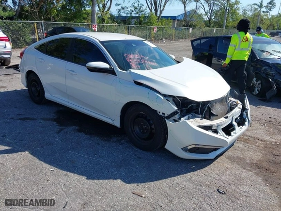 2019 Honda Civic Sedan LX with VIN 2HGFC2F60KH515136, listed as a IAAI auction lot 41794716 with 57,747 mi miles. Bid and sale history available at carsss.com. Image 1.