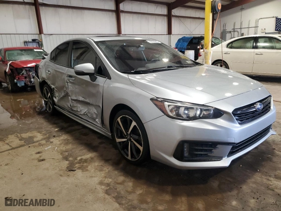 2022 Subaru Impreza Sport with VIN 4S3GKAM68N3603782, listed as a Copart auction lot 42835915 with 60,878 mi miles and Salvage Title. Bid and sale history available at carsss.com. Image 4.