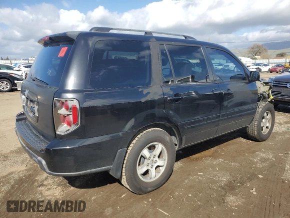 2008 Honda Pilot EX-L with VIN 5FNYF28768B000869, listed as a Copart auction lot 45556135 with 183,496 mi miles and Salvage Title. Bid and sale history available at DreamBid. Image 3.