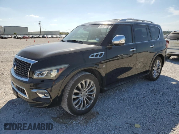 2016 Infiniti QX80 with VIN JN8AZ2NF7G9612712, listed as a Copart auction lot 68152744 with 126,202 mi miles and Clean Title. Bid and sale history available at carsss.com. Image 1.