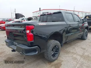 2021 Chevrolet Silverado 1500 LT Trail Boss with VIN 3GCPYFEL0MG173340, listed as a IAAI auction lot 38840038 with 57,253 mi miles and . Bid and sale history available at DreamBid. Image 4.