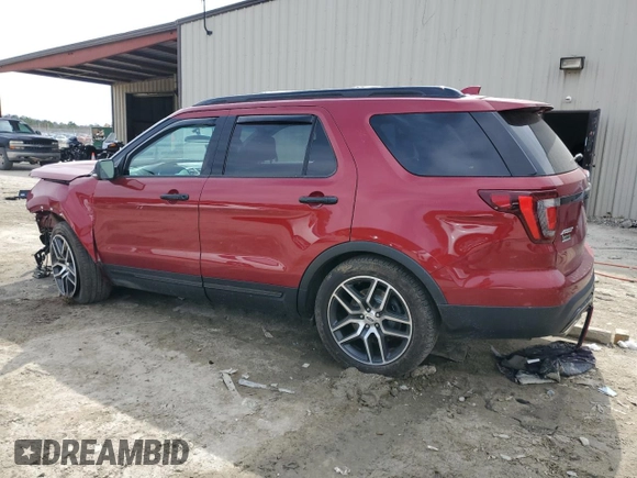 2017 Ford Explorer Sport with VIN 1FM5K8GT3HGE34118, listed as a Copart auction lot 49707465 with 82,042 mi miles and Salvage title. Bid and sale history available at DreamBid. Image 2.