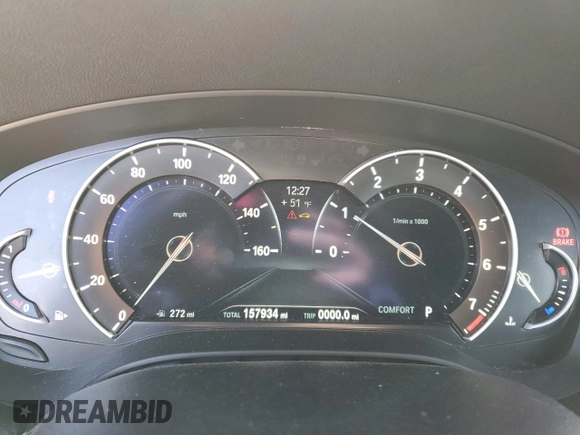 2017 BMW 5 Series 530i xDrive with VIN WBAJA7C31HG903970, listed as a Copart auction lot 48698485 with 157,934 mi miles and Clean Title. Bid and sale history available at carsss.com. Image 9.