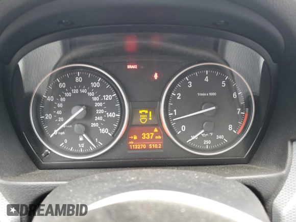 2011 BMW 3 Series 335i with VIN WBAPM5C55BE435736, listed as a Copart auction lot 49439375 with 113,270 mi miles and Salvage Title. Bid and sale history available at carsss.com. Image 9.