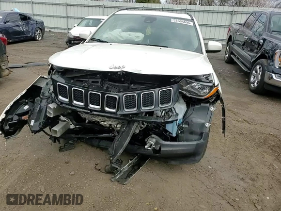 2020 Jeep Compass Latitude с VIN 3C4NJDBB0LT258454, выставлен на аукционе Copart как лот 53504695 с пробегом 54 070 миль миль и Списание • Salvage title. История ставок и продаж доступна на DreamBid. Изображение 11.