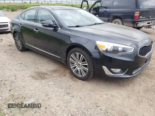 2015 Kia Cadenza Premium with VIN KNALN4D79F5172906, listed as a Copart auction lot 55806954 with 119,588 mi miles and Salvage Title. Bid and sale history available at carsss.com. Image 4.