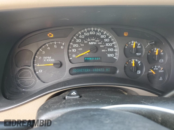 2004 GMC Yukon SLE with VIN 1GKEK13Z74J329055, listed as a Copart auction lot 55400044 with 182,473 mi miles and Clean Title. Bid and sale history available at carsss.com. Image 9.