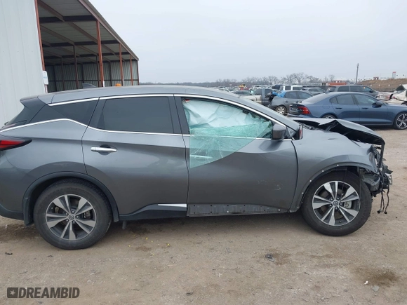 2022 Nissan Murano S with VIN 5N1AZ2AS5NC110033, listed as a IAAI auction lot 41503318 with 55,733 mi miles. Bid and sale history available at carsss.com. Image 14.