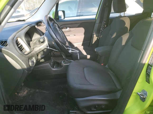 2017 Jeep Renegade Latitude with VIN ZACCJBBB0HPF45190, listed as a Copart auction lot 83895354 with 87,259 mi miles and Non Repairable. Bid and sale history available at carsss.com. Image 7.