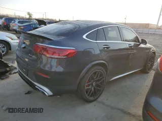 2020 Mercedes-Benz GLC with VIN WDC0J8KB5LF744831, listed as a Copart auction lot 85045494 with 43,739 mi miles and Salvage Title. Bid and sale history available at carsss.com. Image 3.