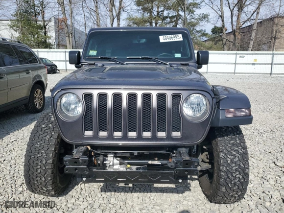 2018 Jeep Wrangler Unlimited Rubicon with VIN 1C4HJXFG9JW313320, listed as a Copart auction lot 48406995 with NaN miles and Salvage Title. Bid and sale history available at carsss.com. Image 5.