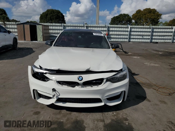 2018 BMW M3 z VIN WBS8M9C51J5G86228, wystawiony jako Copart lot #43836665 z przebiegiem Nie podano mil oraz Szkoda całkowita • Salvage title. Historia ofert i sprzedaży dostępna na DreamBid. Obrazek 5.