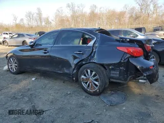 2016 Infiniti Q50 2.0t Premium with VIN JN1CV7AR3GM253517, listed as a Copart auction lot 49679935 with 100,160 mi miles and Salvage Title. Bid and sale history available at carsss.com. Image 2.