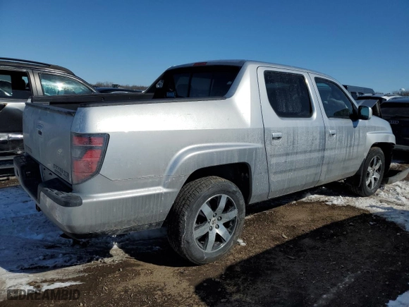 2014 Honda Ridgeline SE with VIN 5FPYK1F60EB012969, listed as a Copart auction lot 46151185 with 0 mi miles and Salvage Title. Bid and sale history available at carsss.com. Image 3.