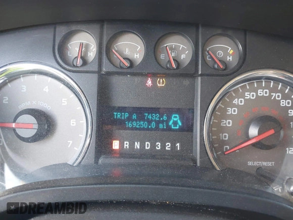 2010 Ford F-150 XL with VIN 1FTFW1CV5AKE19151, listed as a IAAI auction lot 41838865 with 169,250 mi miles. Bid and sale history available at carsss.com. Image 7.