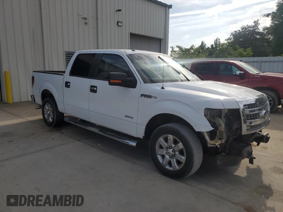 2014 Ford F-150 XL with VIN 1FTFW1CT0EKF35426, listed as a Copart auction lot 54832165 with 96,961 mi miles and Salvage title. Bid and sale history available at DreamBid. Image 4.