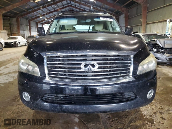 2012 Infiniti QX56 7-passenger with VIN JN8AZ2NF0C9515880, listed as a Copart auction lot 79430204 with 190,635 mi miles and Clean Title. Bid and sale history available at carsss.com. Image 7.