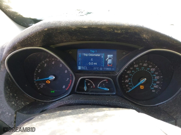 2012 Ford Focus SE with VIN 1FAHP3K23CL251716, listed as a IAAI auction lot 42036099 with 119,600 mi miles. Bid and sale history available at carsss.com. Image 7.
