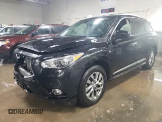 2015 Infiniti QX60 with VIN 5N1AL0MM9FC552706, listed as a Copart auction lot 45138455 with 75,542 mi miles and Salvage Title. Bid and sale history available at carsss.com. Image 1.