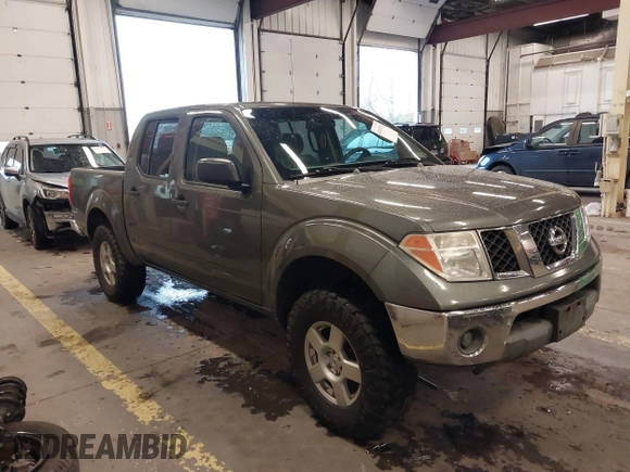 2005 Nissan Frontier 4WD LE with VIN 1N6AD07W95C411421, listed as a IAAI auction lot 41847242 with 209,816 mi miles. Bid and sale history available at carsss.com. Image 1.