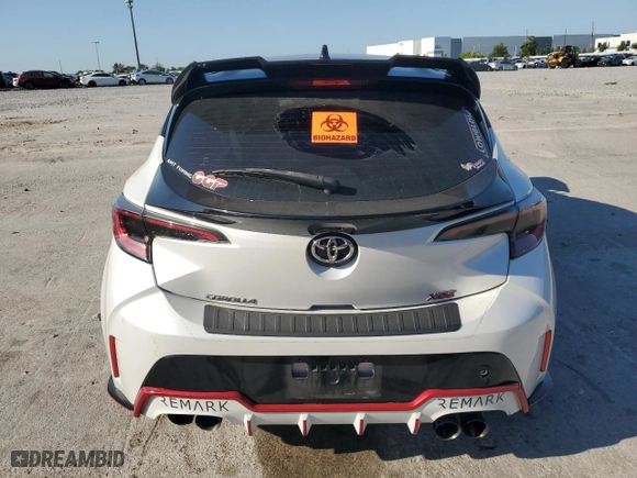 2021 Toyota Corolla Hatchback XSE with VIN JTNC4MBE7M3129192, listed as a Copart auction lot 53443275 with 38,336 mi miles and Non Repairable. Bid and sale history available at carsss.com. Image 6.