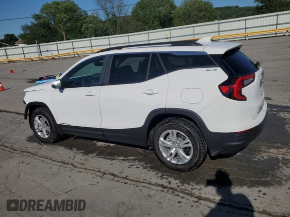 2024 GMC Terrain SLE with VIN 3GKALMEG3RL326484, listed as a Copart auction lot 58089895 with 14,497 mi miles and Salvage title. Bid and sale history available at DreamBid. Image 2.