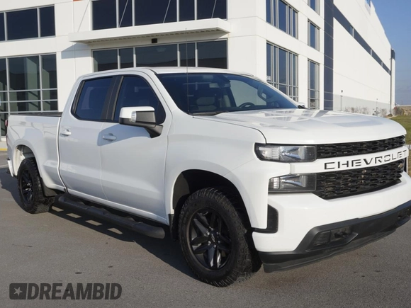 2021 Chevrolet Silverado 1500 Work Truck with VIN 1GCUYAEF7MZ143140, listed as a Copart auction lot 83848554 with 50,449 mi miles and Clean Title. Bid and sale history available at DreamBid. Image 1.