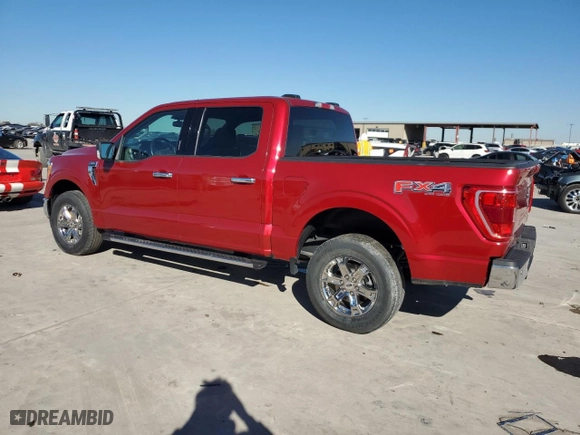 2021 Ford F-150 XL with VIN 1FTFW1E81MKE62834, listed as a Copart auction lot 84880544 with 45,455 mi miles and Salvage Title. Bid and sale history available at carsss.com. Image 2.