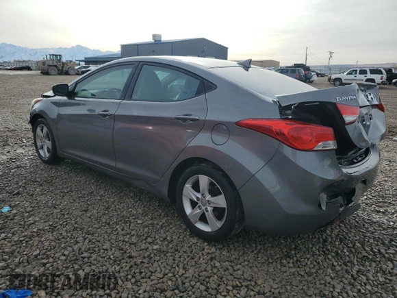2013 Hyundai Elantra Limited with VIN 5NPDH4AE7DH449924, listed as a Copart auction lot 45911945 with 108,559 mi miles and Salvage Title. Bid and sale history available at DreamBid. Image 2.