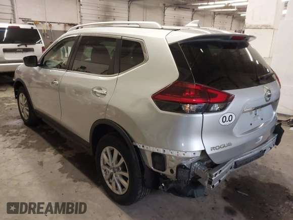 2019 Nissan Rogue SV with VIN KNMAT2MV3KP525593, listed as a IAAI auction lot 42044497 with 122,176 mi miles. Bid and sale history available at carsss.com. Image 3.