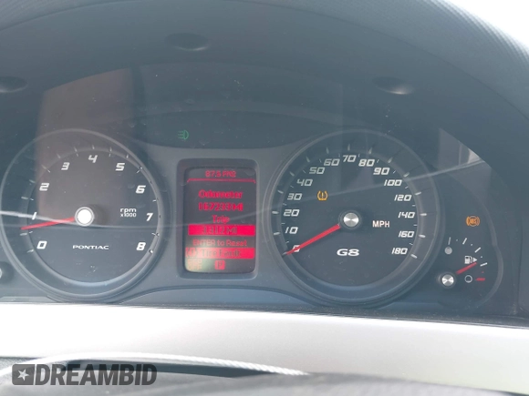 2009 Pontiac G8 with VIN 6G2ER57779L188434, listed as a IAAI auction lot 42201331 with 167,233 mi miles and . Bid and sale history available at DreamBid. Image 7.