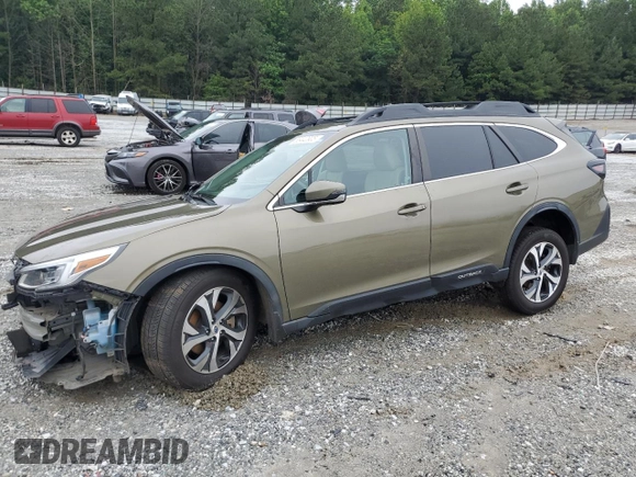 2020 Subaru Outback Limited with VIN 4S4BTANC3L3166794, listed as a Copart auction lot 58442905 with 59,108 mi miles and Salvage title. Bid and sale history available at DreamBid. Image 1.